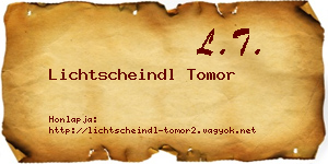 Lichtscheindl Tomor névjegykártya